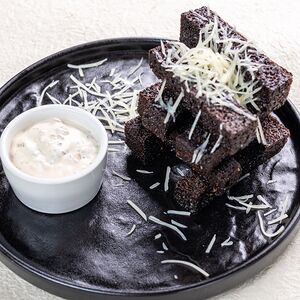 Гренки из бородинского хлеба