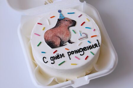 Бенто-торт с капибарой 