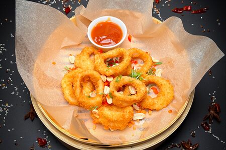 Хрустящие кольца кальмара