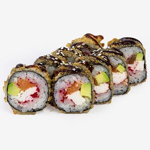 Ролл с крабом и курицей жареный стандарт