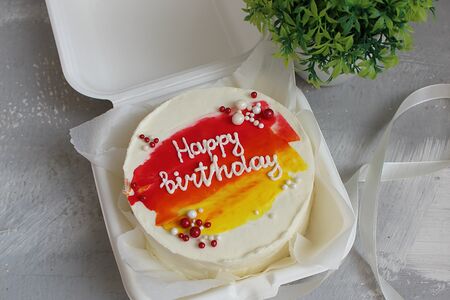 Яркий бенто торт для друзей и близких