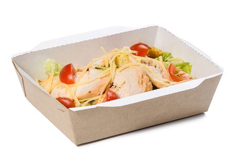 Салат Цезарь с курицей