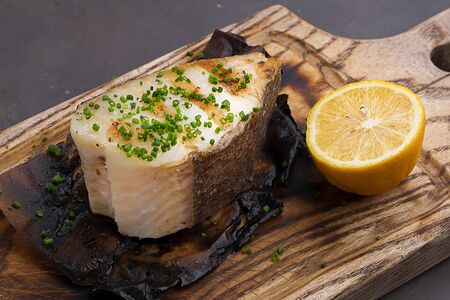 Палтус гриль