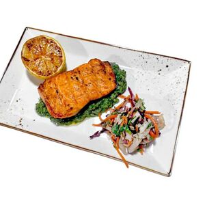 Сёмга со шпинатом