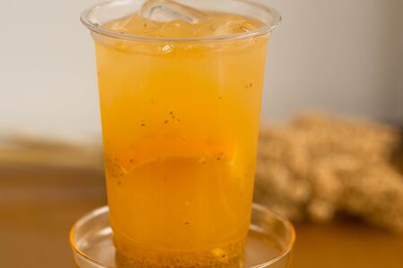 Чиа лимонад Персик-маракуйя