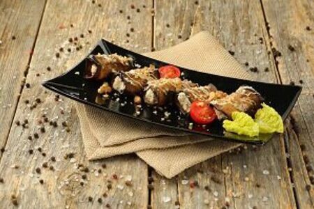 Рулетики из баклажана