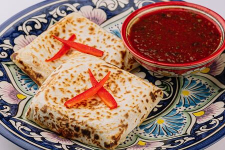 Кутабы со шпинатом