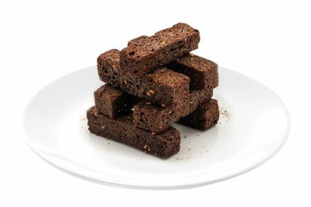 Гренки бородинские с чесноком