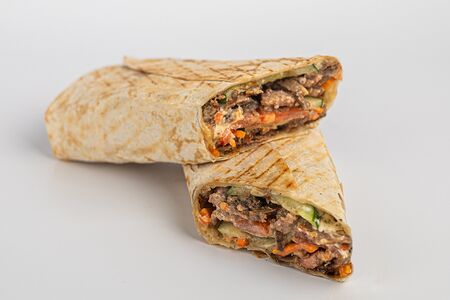 Мини-шаурма с говядиной