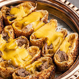 Шашлык с сыром чеддер