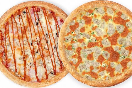 Комбо 2 пиццы Барбекю и Сочная курочка