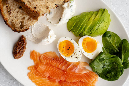 Клуб Завтрак, копченый лосось