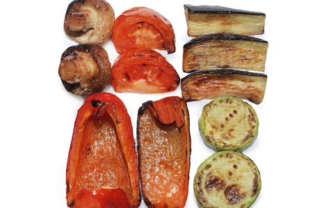 Микс из овощей на углях