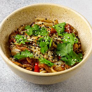 Вок с цыпленком и соусом терияки