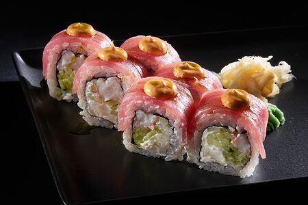 Ролл с тунцом и креветкой