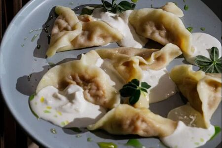 Равиоли с тыквой и белыми грибами