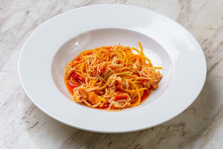 Паста с крабом