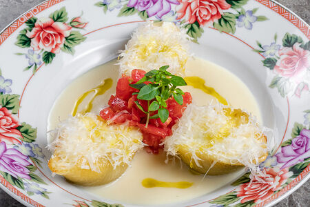 Конкильони, страчателла, баклажан