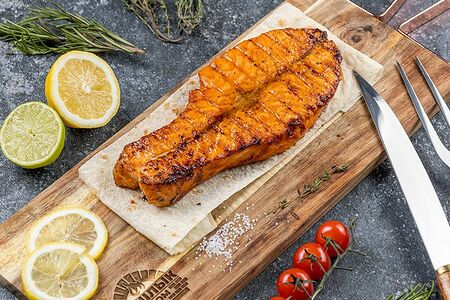 Шашлык из семги (стейк)