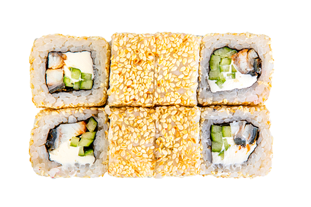 Холодный ролл Калифорния с угрем