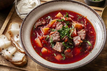 Борщ с говядиной