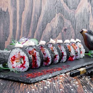 Вулкан с лососем