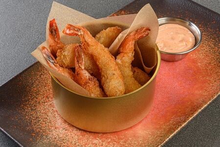 Хрустящие тигровые креветки