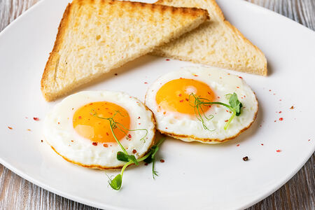 Глазунья из двух яиц