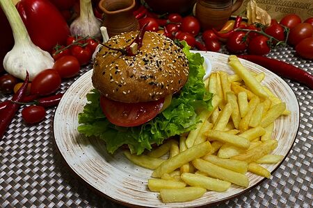 Бургер с говядиной