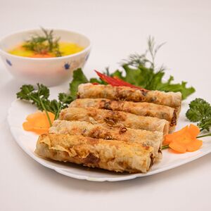 Жареные блинчики с начинкой