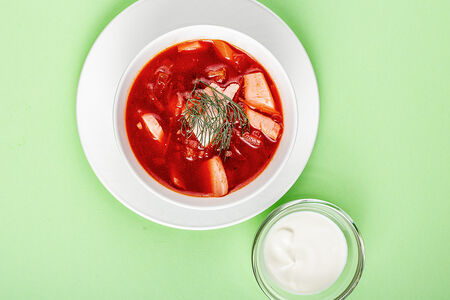 Борщичок с курочкой