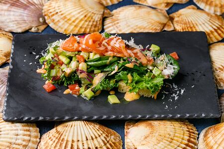 Бриошь с лососем