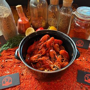 Раки Обжаренные в соусе барбекю семечка