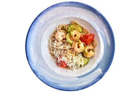 Лингвини с креветками