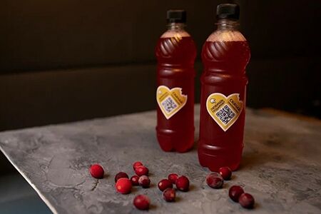 Морс клюквенный собственного приготовления