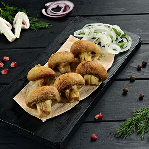 Грибы на мангале