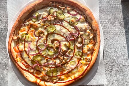 Пицца чикен BBQ большая