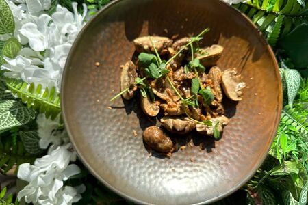 Шампиньоны на гриле