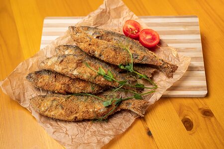 Луфарь жареный