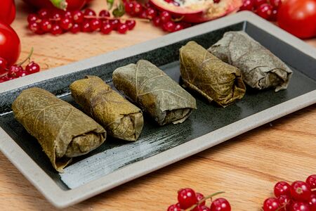 Долма из баранины в винoградных листьях