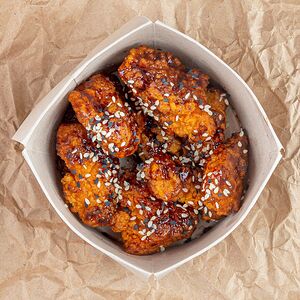 Чикен попкорн в соусе терияки