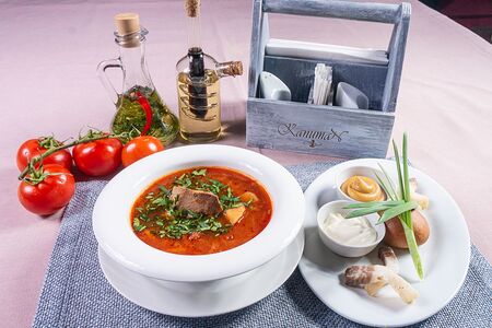 Борщ кубанский с говядиной