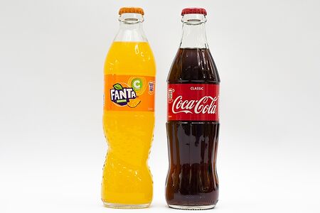 Fanta в стеклянной бутылке