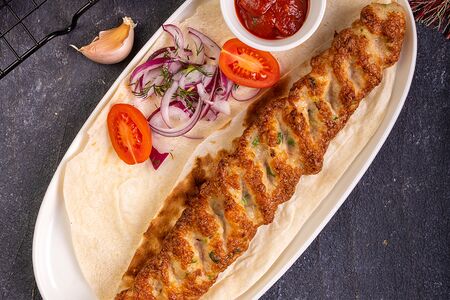 Люля-кебаб из креветок