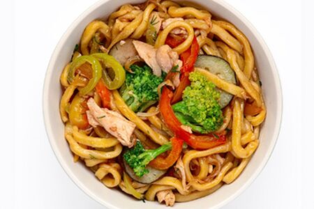 Wok лапша с курицей и цукини № 4