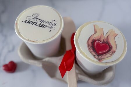 Торт в стакане Я тебя люблю