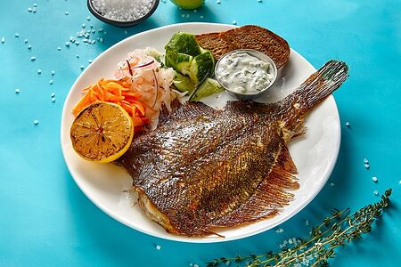 Камбала на гриле