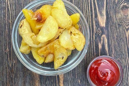 Картофельные дольки по- деревенски