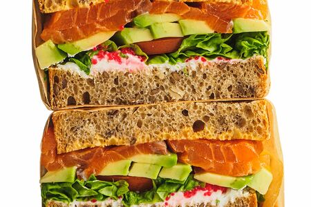 Сэндвич с лососем