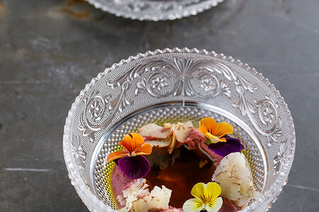 Крем из карамелизированной свёклы с пеканом